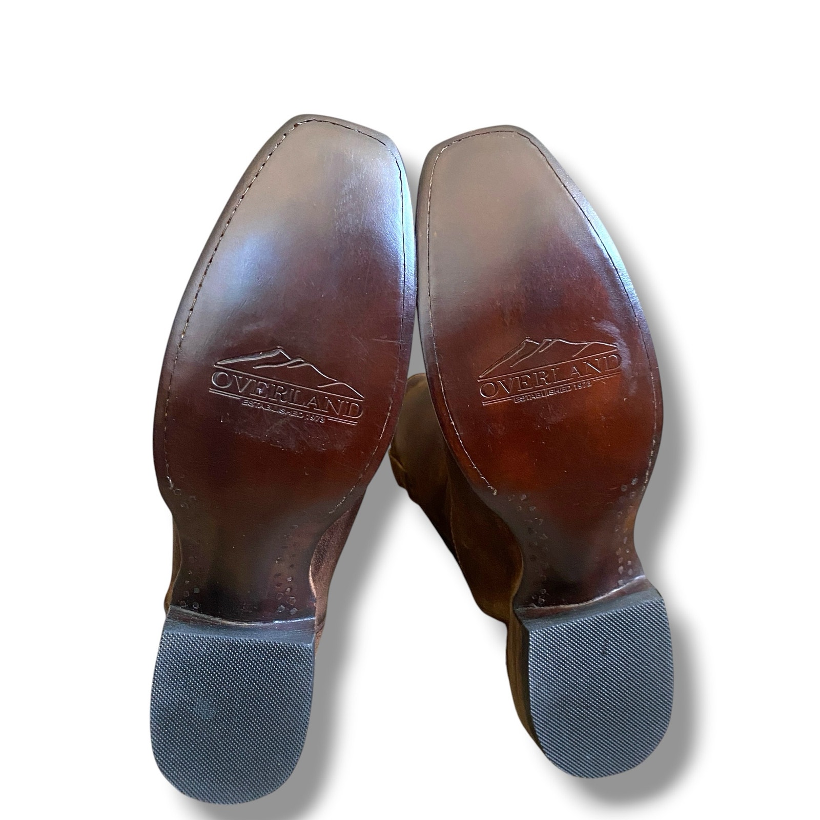 New Men's Frank Leather Cowboy Boots Size 9.5 Style 55265 Chocolate Wash Brown — image 8 of 8